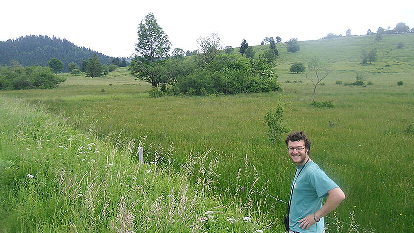 Thomas on a field trip to the French Pyrenees. (picture: J. Baar)